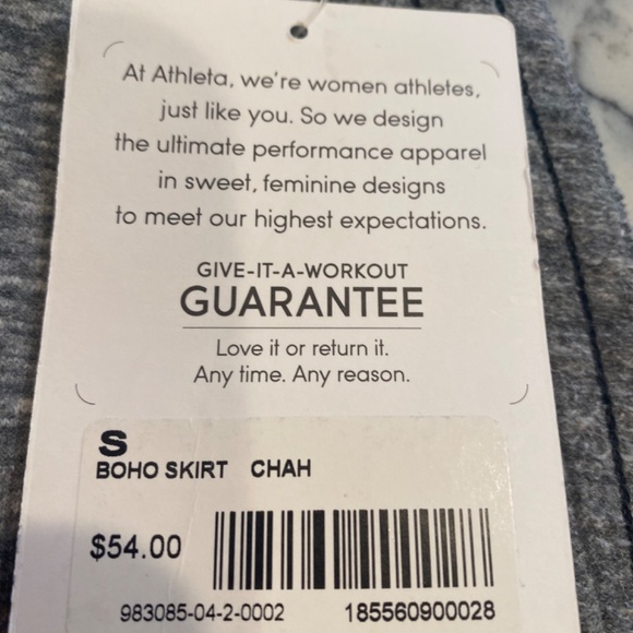 Athleta  grey boho skirt NWT - Picture 3 of 3